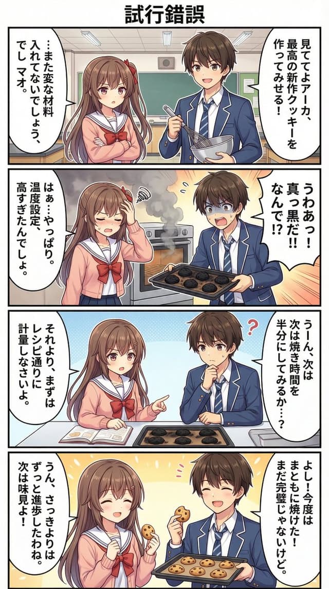 Comic / Storyboard - AI Manga Theme: Trial and Error — output