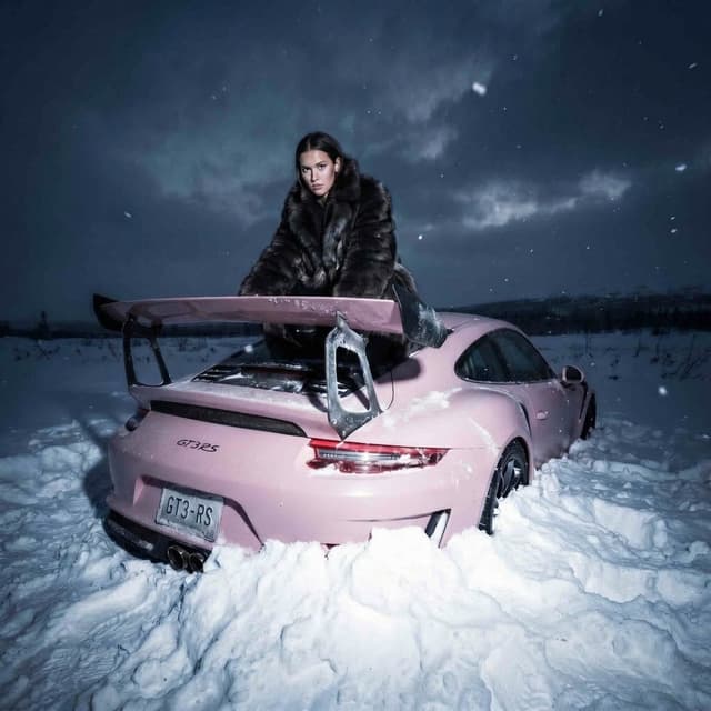 Social Media Post - Frozen Wrecked Car Cinematic Shot — output