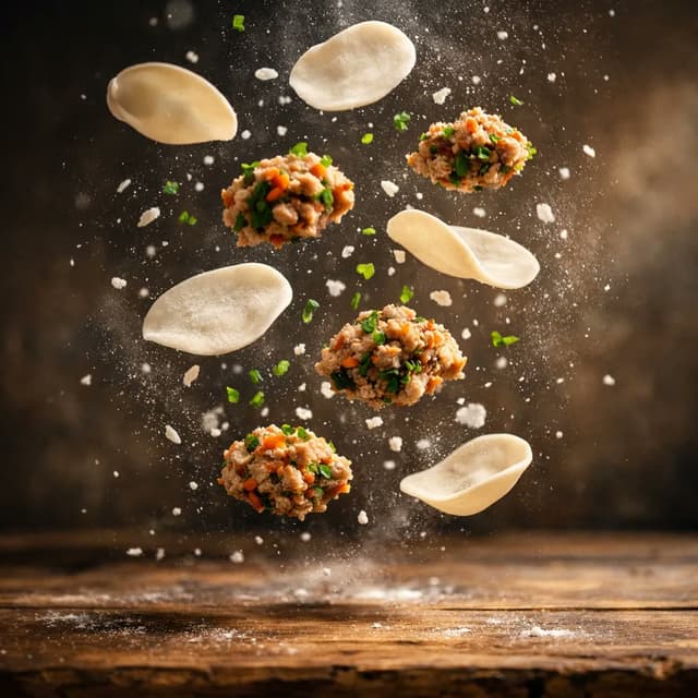 Cinematic Food Photography of Deconstructed Dumplings — output