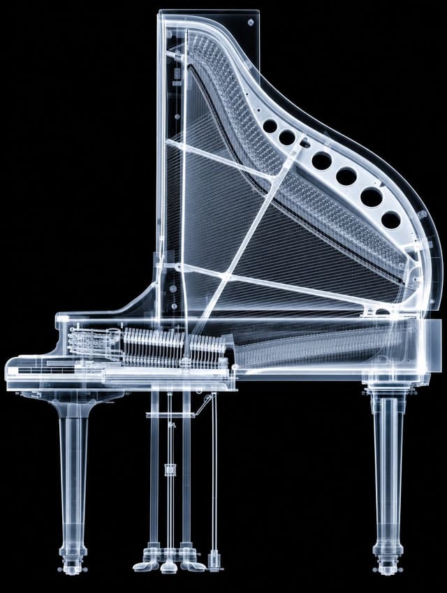 Infographic / Edu Visual - X-Ray Transparent Grand Piano — output