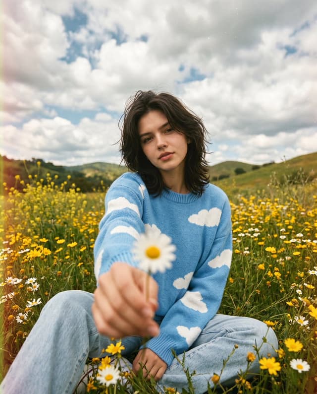 Profile / Avatar - Cinematic Wildflower Field Portrait — output