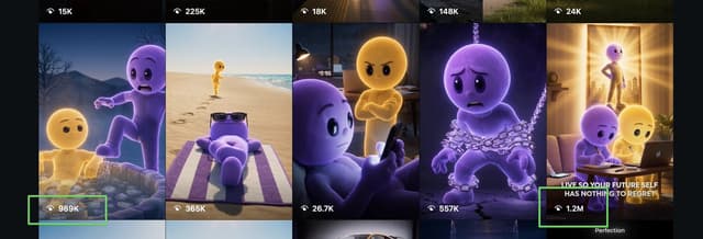 Infographic / Edu Visual - Viral Mascot Reels Grid — output