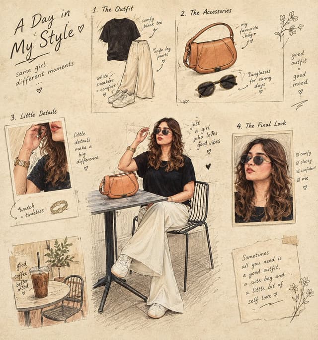 Infographic / Edu Visual - Culinary Sketchbook Illustrated Narrative — output