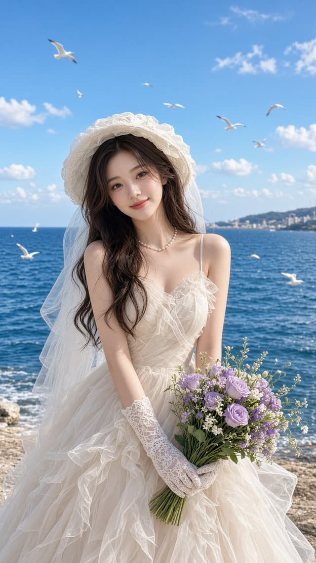 Product Marketing - Seaside Bridal Portrait — output