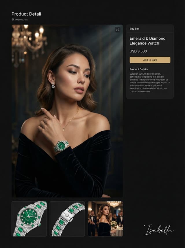 E-commerce Main Image - Hyper-realistic cinematic portrait for product detail page — output