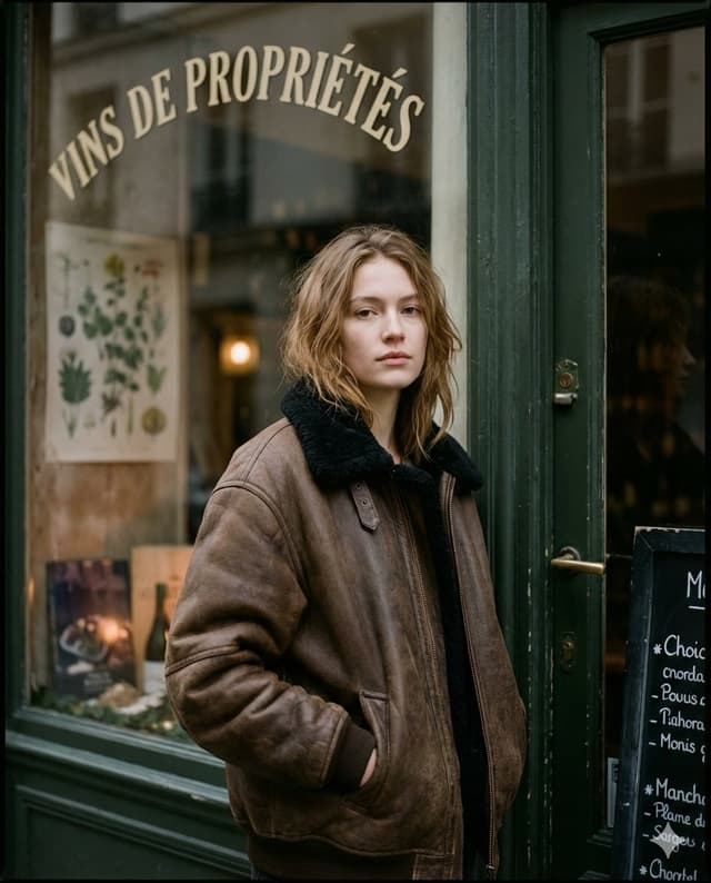 Moody Paris Street Editorial Portrait — output