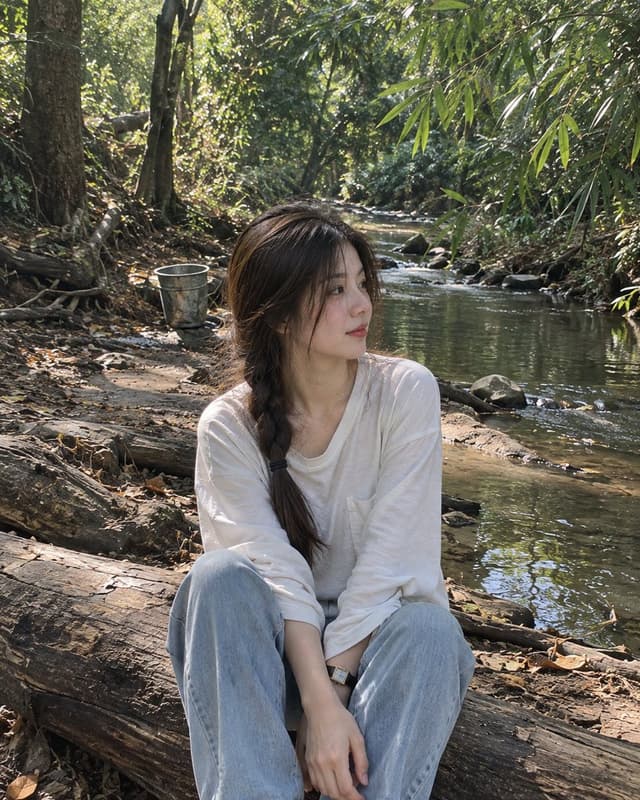 Social Media Post - Forest Stream Candid Portrait GPT Image 2 — output