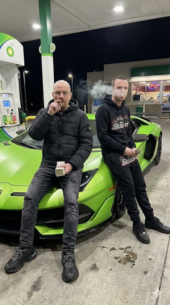 Hyper-realistic Walter White and Jesse Pinkman Street Photo — output