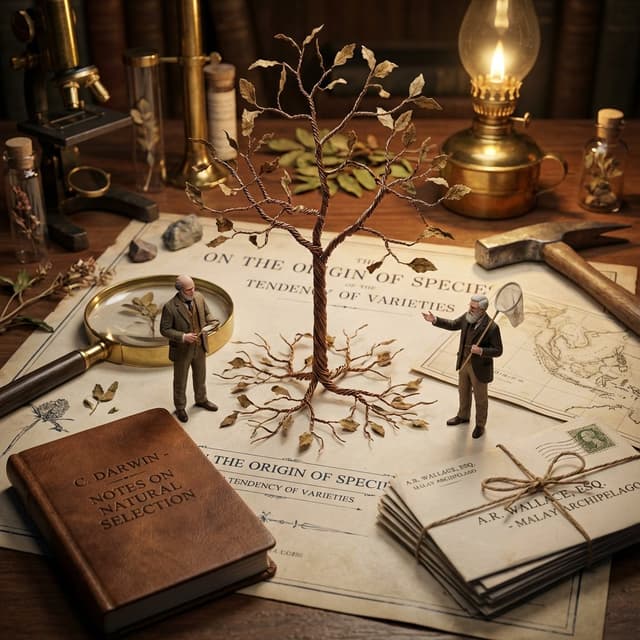 Infographic / Edu Visual - Macro Diorama Historical Rivalry (Science Wars) — output