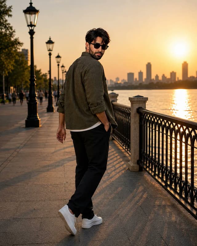 Product Marketing - Ultra-realistic Waterfront Fashion Portrait — output