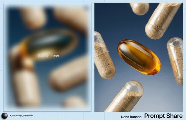 E-commerce Main Image - Macro Product Shot of Capsules and Softgel — output