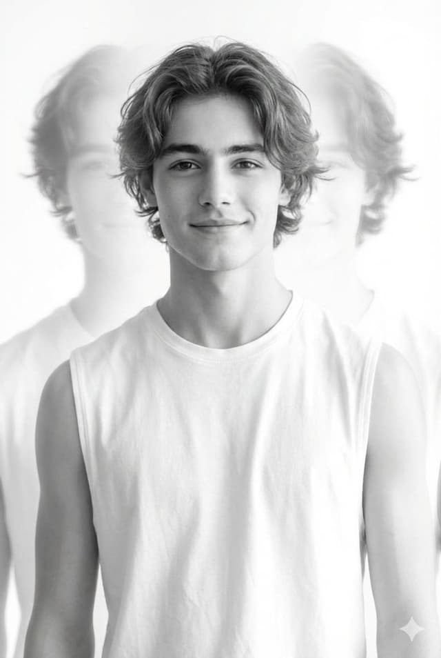 Profile / Avatar - Black and White Multiple Exposure Portrait — output