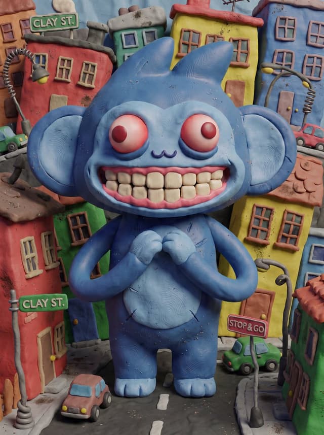 Comic / Storyboard - Absurdist Claymation Scene Interpretation — output