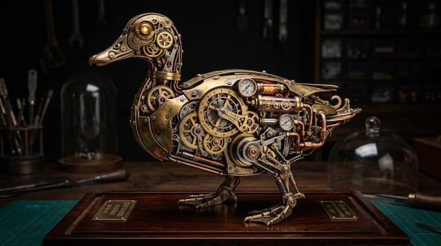 Game Asset - Steampunk Miniature Clockwork Machine — output