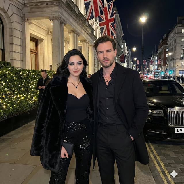 Social Media Post - Luxury Couple Portrait Prompt (Night City Scene) — output