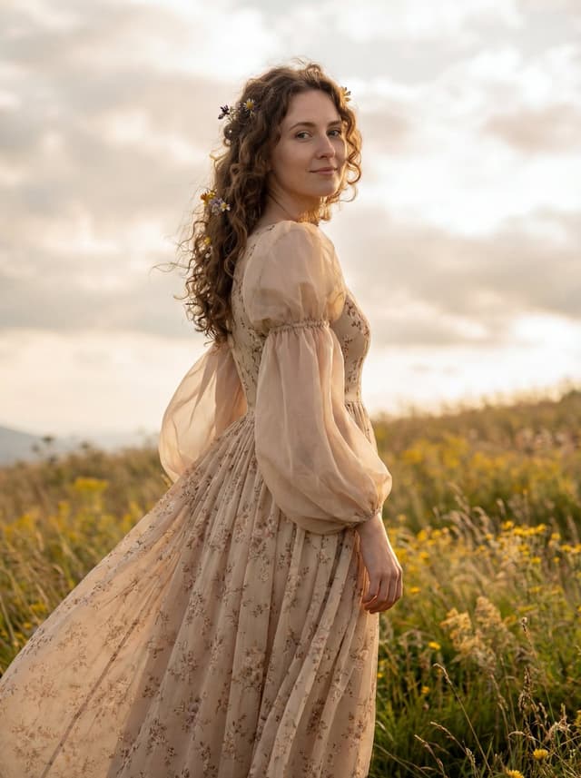 Dreamy Cinematic Highland Portrait Prompt — output