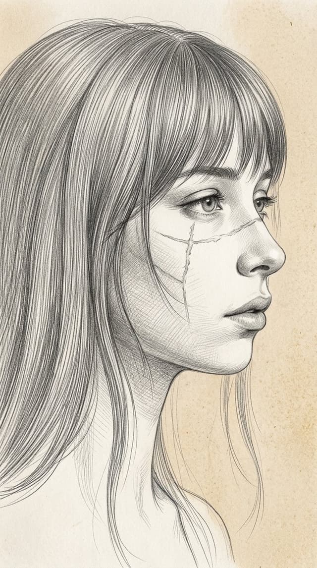 Profile / Avatar - Renaissance Silverpoint Drawing — output