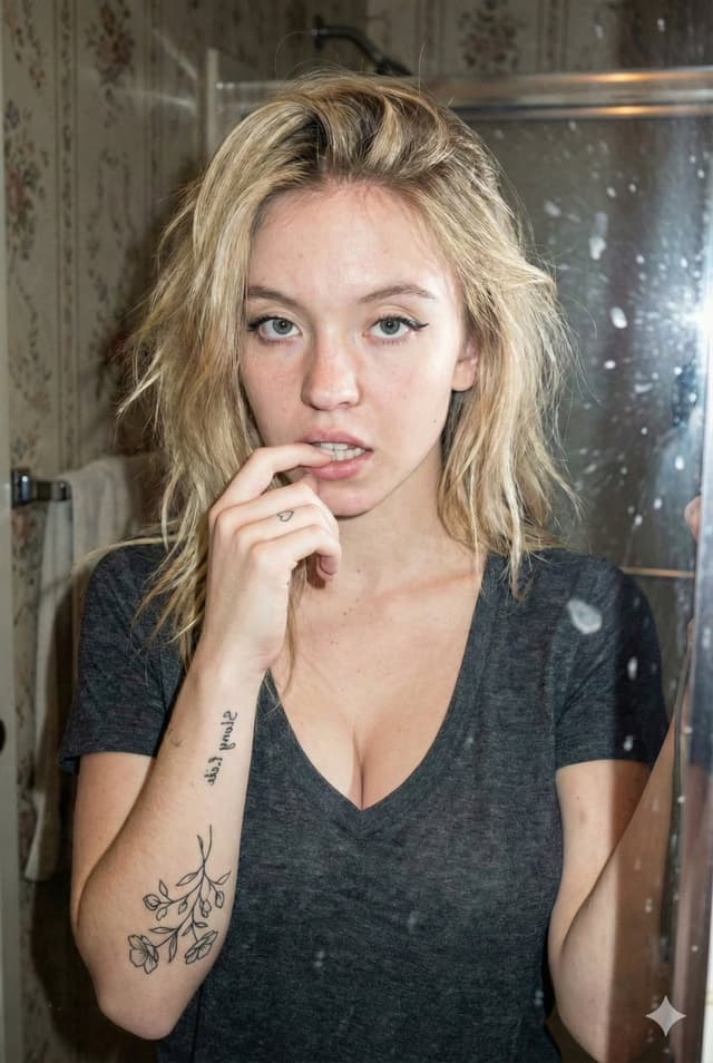 Grungy Flash Mirror Selfie with Tattoos — output