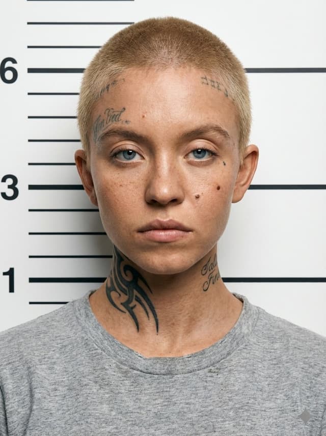 Mugshot AI Filter Trend Portrait Prompt — output