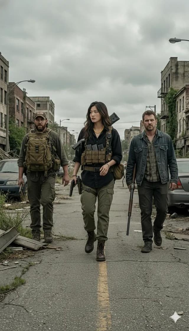 Gritty Post-Apocalyptic Survivor Scene — output