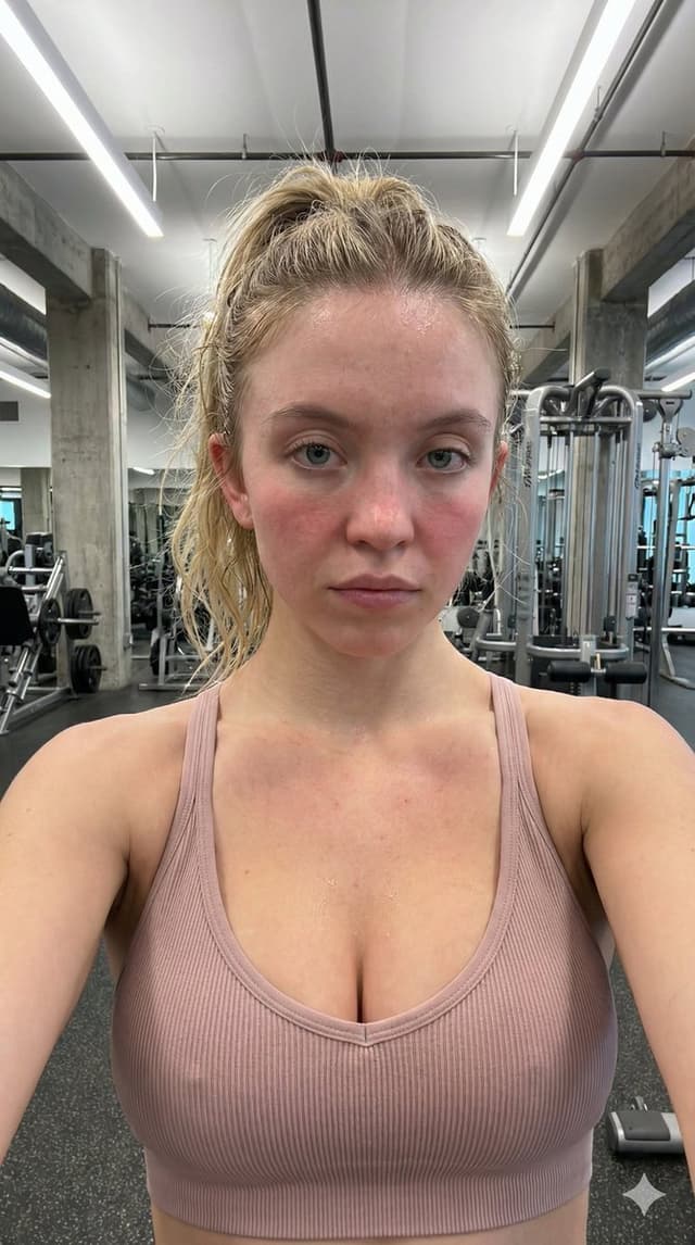 Raw Post-Workout Gym Selfie — output