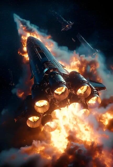 Hyperrealistic spaceship launch prompt — cover