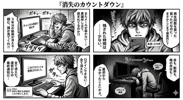 Comic / Storyboard - Four-Panel Manga: Countdown to Disappearance — output