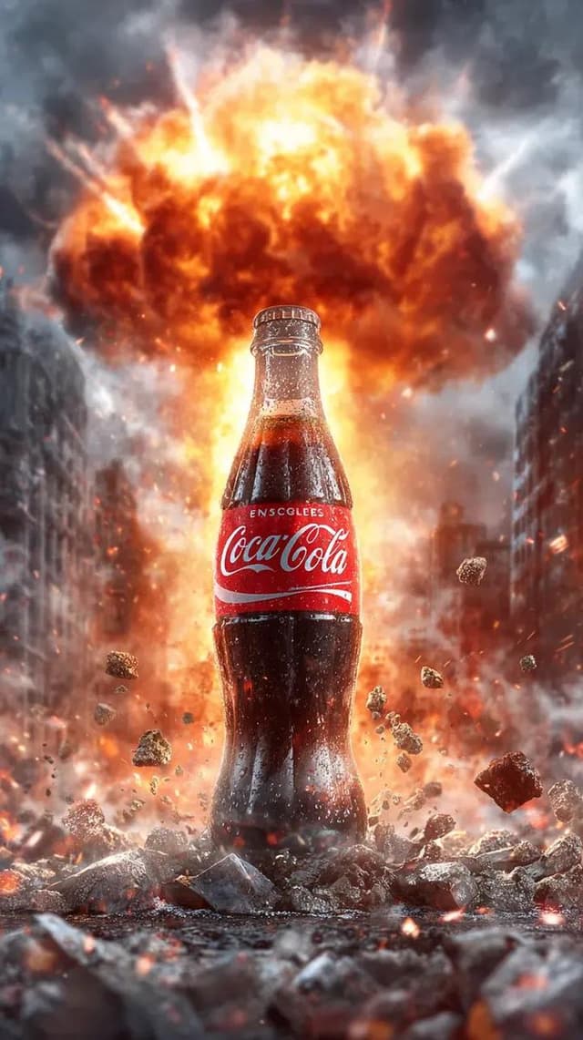 Cinematic Action Poster with Exploding Product Shot — output