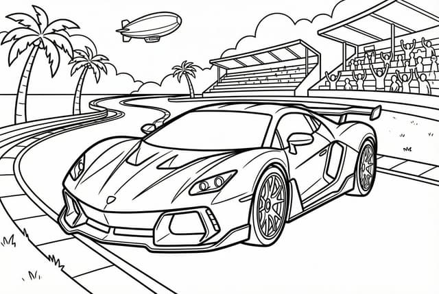 Coloring book line art prompt for Nano Banana Pro — output
