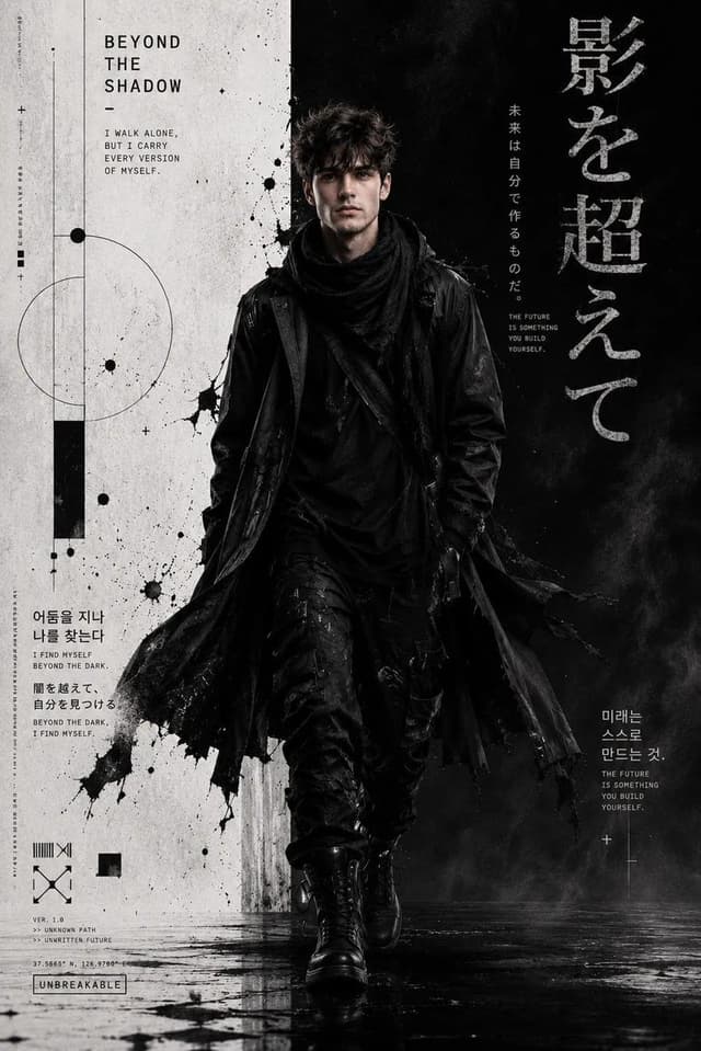 Product Marketing - Cyber-Grunge Techwear Fashion Poster — output