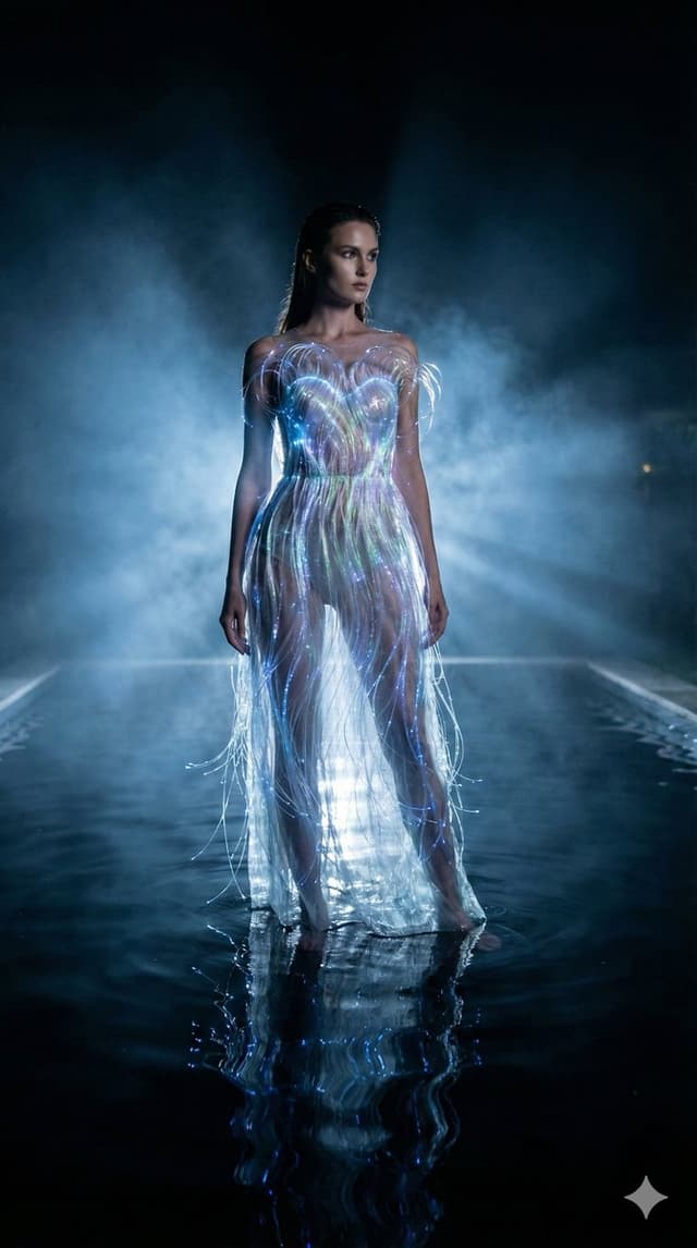 High-Fashion Sci-Fi Realism in Water — output