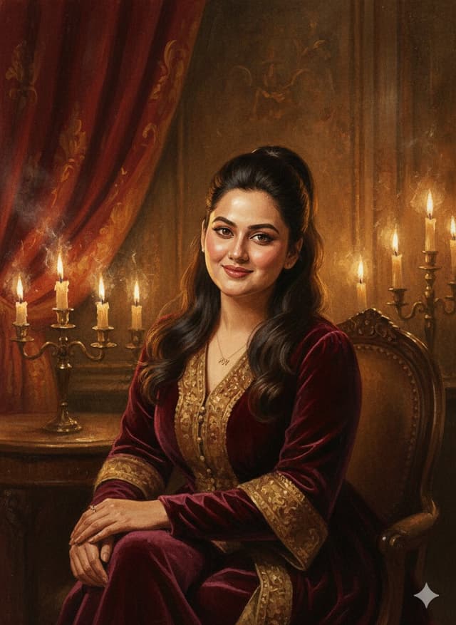 Social Media Post - Baroque Candlelight Oil Painting Fusion (Image-to-Image) — output