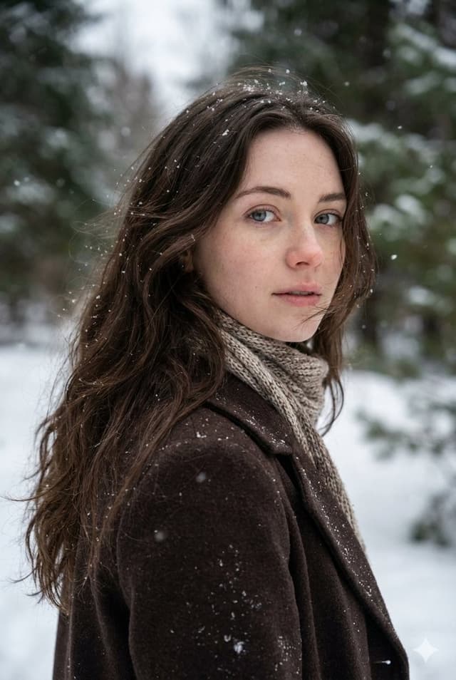 Cinematic Winter Forest Portrait — output