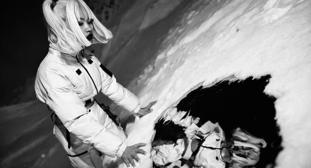 Product Marketing - Monochrome Arctic Fashion Crevasse — output