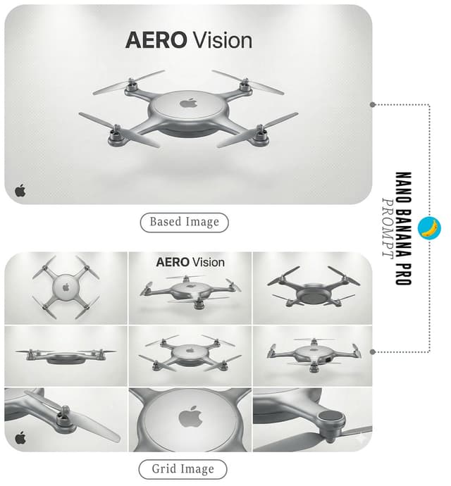Futuristic Branded Drone Product Poster — output