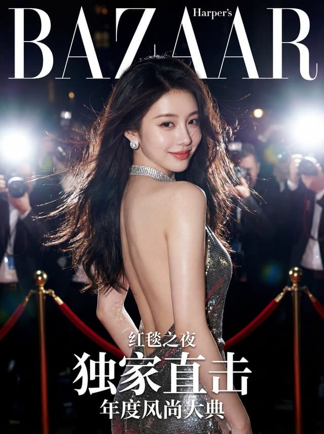Met Gala Red Carpet Magazine Cover Prompt — output