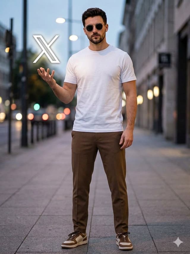 Social Media Post - Urban Dusk Floating Logo Portrait — output