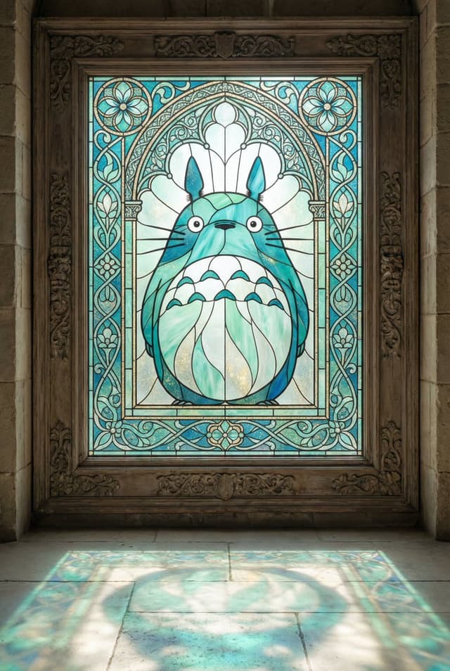Stained Glass Window Art Prompt — output