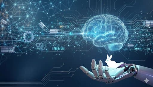 Product Marketing - Physical AI Art with Rabbit Logo — output