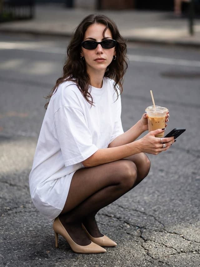Street Style Portrait with Identity Lock and Specific Pose — output