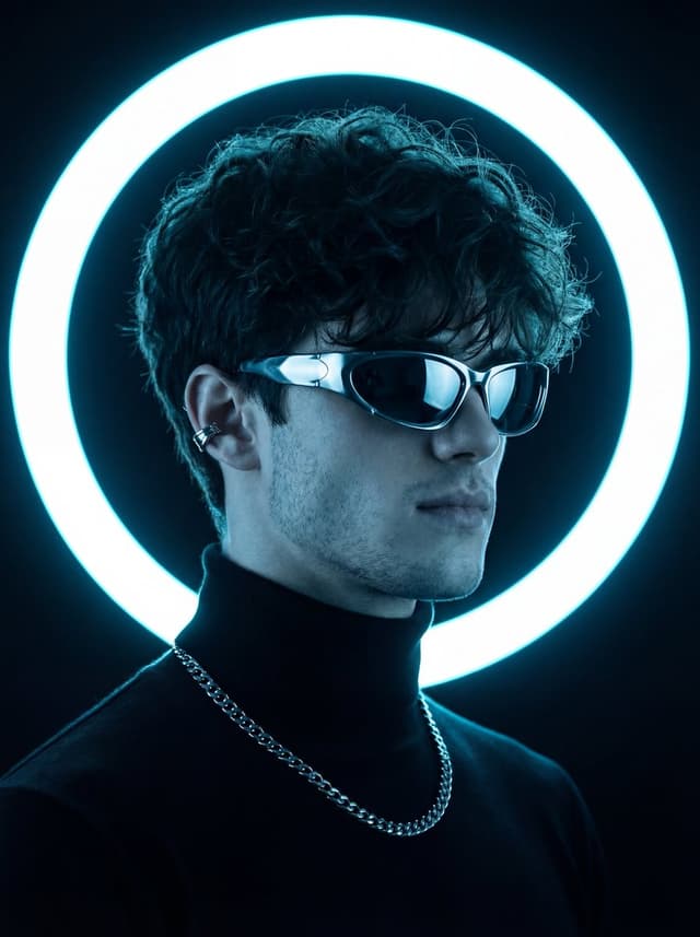 Profile / Avatar - Futuristic Neon Portrait Prompt — output