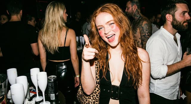 Hyper-realistic Candid Nightlife Photo of Sadie Sink — output