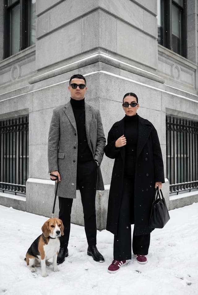 Sophisticated Urban Winter Couple Portrait — output