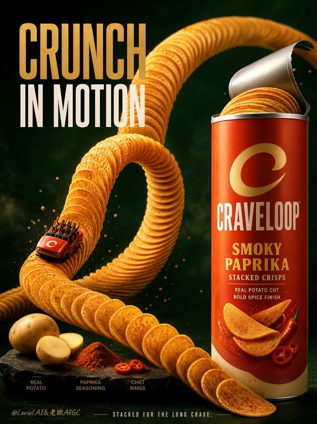 Product Marketing - Premium Stacked Crisp Advertising Poster — output