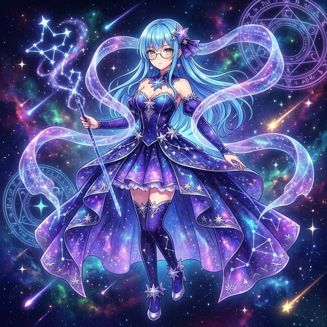 Social Media Post - Magical Girl Transformation Prompt (Cosmic Attribute) — output