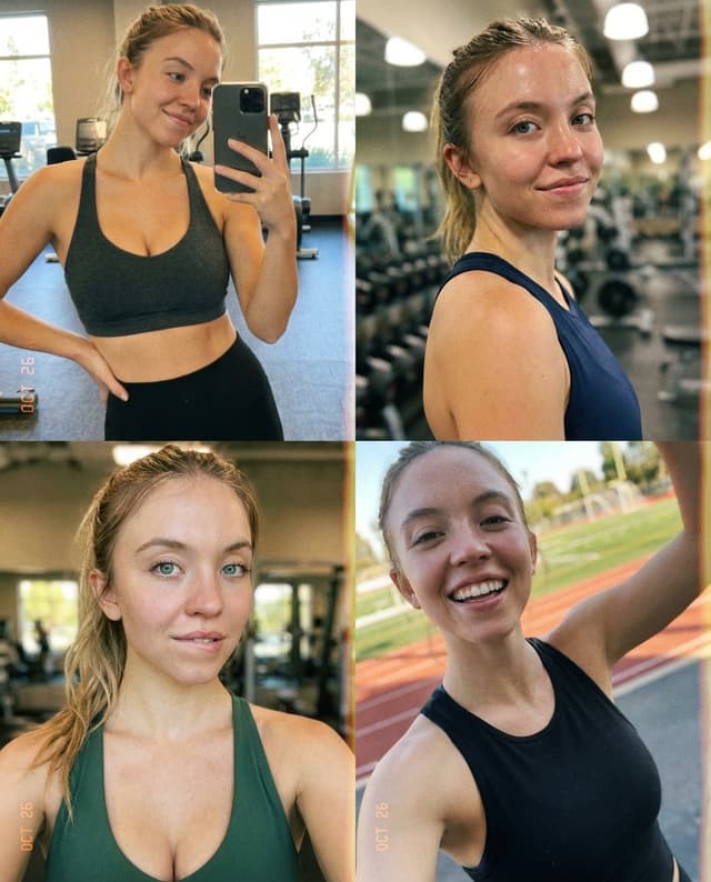 Profile / Avatar - Sydney Sweeney Sports Selfie Collage Prompt — output