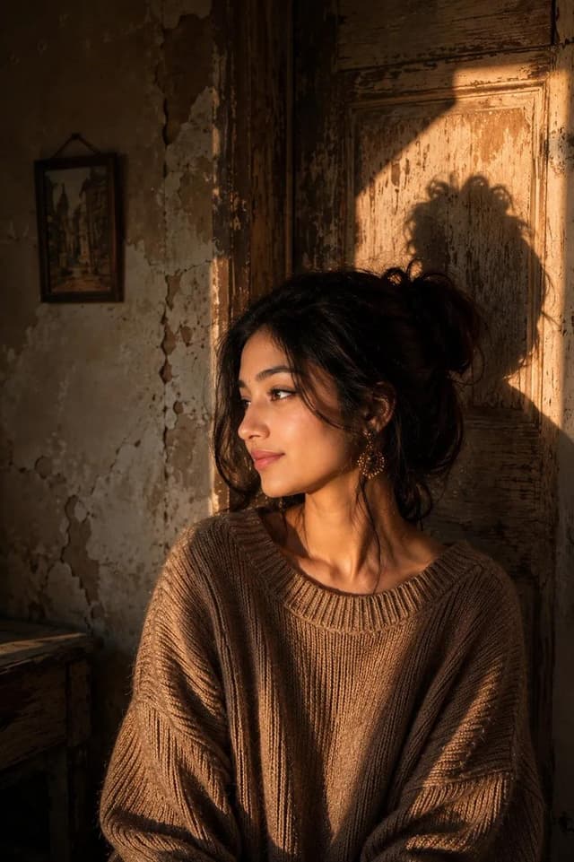 Profile / Avatar - Vintage Golden Hour Face Identity Portrait — output
