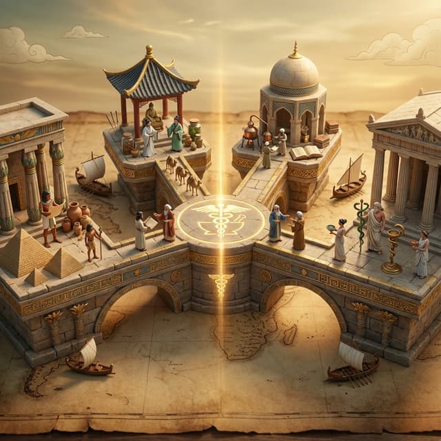 Infographic / Edu Visual - Ancient Civilizations Innovation Bridge Image Generation Prompt — output