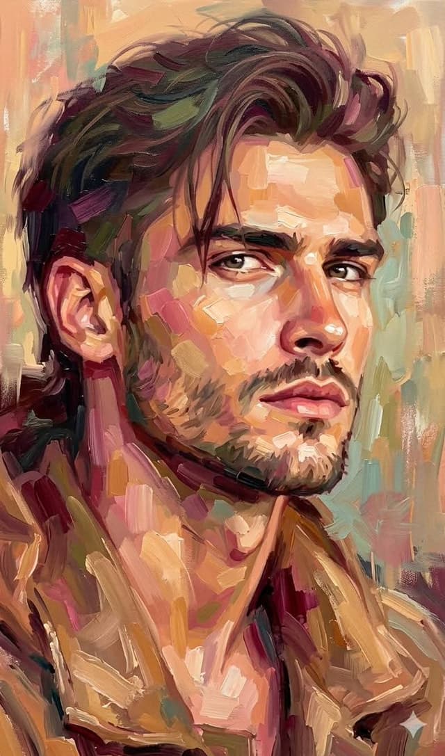 Poster / Flyer - Expressive Oil Painting Portrait — output