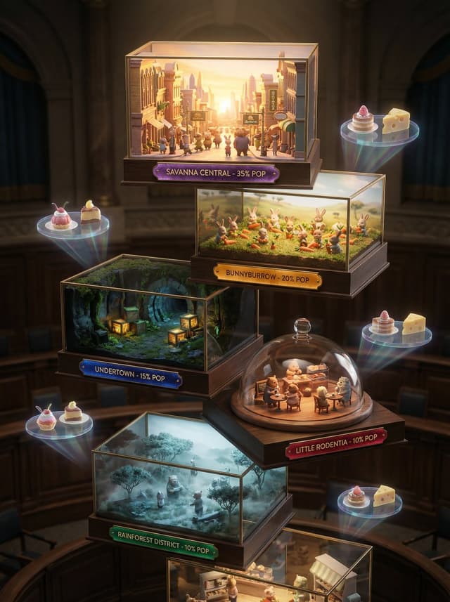 Infographic / Edu Visual - High-Fashion Zootopia Miniature Visualization — output
